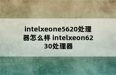 intelxeone5620处理器怎么样 intelxeon6230处理器